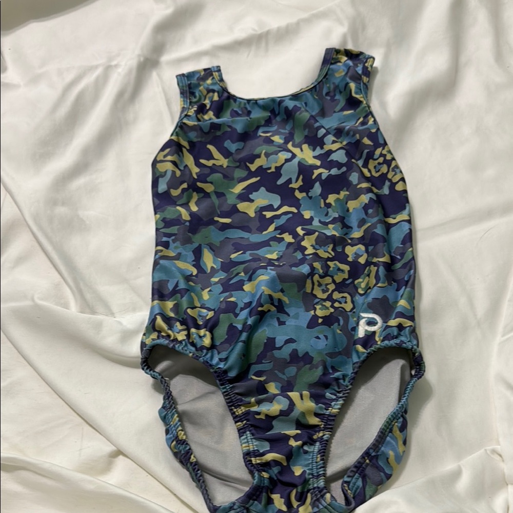 Plum Practice wear Camouflage One-Piece Leotard